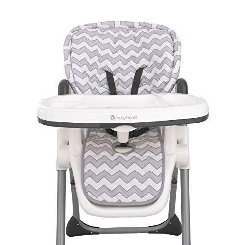 Sumersault – Soft Gray and White Chevron High Chair Pad | Easy to Install Replacement Cushion | Fits Most 3-5 Point Harness High Chairs
