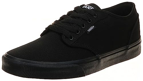 Vans Men Low-Top Sneakers, Black Canvas), 11 M US