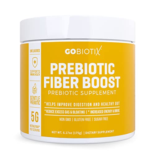 GOBIOTIX Fiber Supplement - Soluble Fiber Powder, Supports Gut Health and Digestive Regularity - Gummies Alternative - Gluten and Sugar Free, Keto, Vegan - 1 Scoop Daily, 35 Servings (1 Pack)