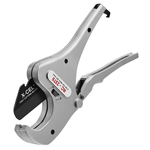 RIDGID 30088 RC-2375 Aluminum 2' Ratchet Action Pipe and Tubing Cutter for Plastic and Multilayer Tubing, 1/8' to 2-3/8' O.D. Capacity