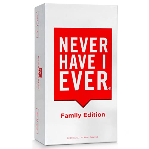 Never Have I Ever Family Edition Family Friendly Party Games: Share Stories and Create Precious Memories with This Fun Card Games for Game Nights, for 3+ Players, Ages 8+