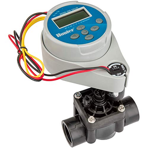 Hunter Sprinkler NODE100 NODE-100 Battery Controller with Solenoid, Small, Blue