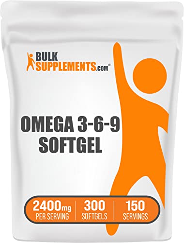 BULKSUPPLEMENTS.COM Omega 3-6-9 Softgels - Triple Omega Supplement - with Omega 6 & 9 - Fish Oil Omega 3 - Omega 3 Supplement - 2 Omega 369 Softgels per Serving - Omega 3-6-9 Pills (300 Softgels)