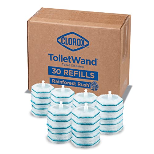 Clorox ToiletWand Disinfecting Refills, Rainforest Rush, 30 Count (Pack of 1)
