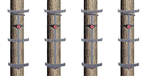 Big Dog Tree Steps Strap to Tree for Easy Tree Climbing, 4-Pack