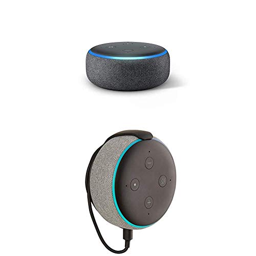 Echo Dot (3rd Gen) bundle with'Made for Amazon' Mount for Echo Dot - Charcoal