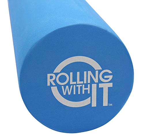 Rolling With It High Density Foam Roller for Exercise and Muscle Recovery - Eco-Friendly Back Roller - Select Your Size 13-18-36 inches