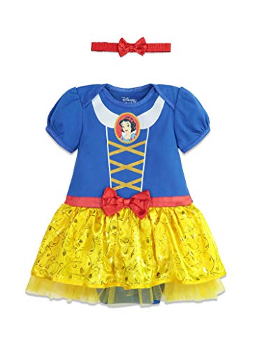 Disney Princesses Snow White Baby Girls Dress Headband Set 18-24 Months