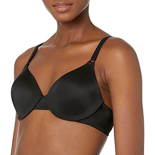 Warner's Women's Cushioned Underwire Lightly Lined T-Shirt Bra 1593, Rich Black, 38B