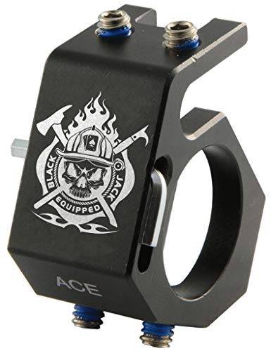 Blackjack Firefighter Helmet Aluminum Flashlight Holder (ACE)