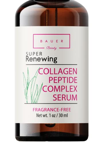 Collagen Peptide Complex Face Serum Anti Aging with Matrixyl 3000 and Hyaluronic Acid, Microneedling, Brightening, Hydrating and Skin Tightening for Glass Skin- DERMATOLOGIST TESTED