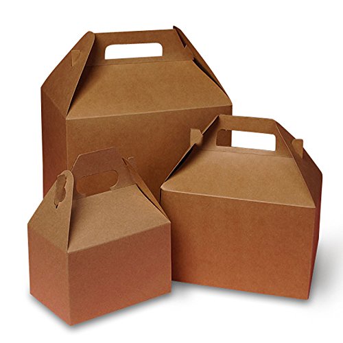 Paper Mart Kraft Food Boxes Gable 9 X 6 | Quantity: 10