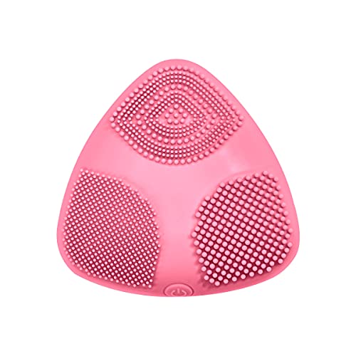 True Glow by Conair Skinpod Silicone Facial Cleansing Brush with 3 Brush Zones & Sonic Advantage, Battery Operated