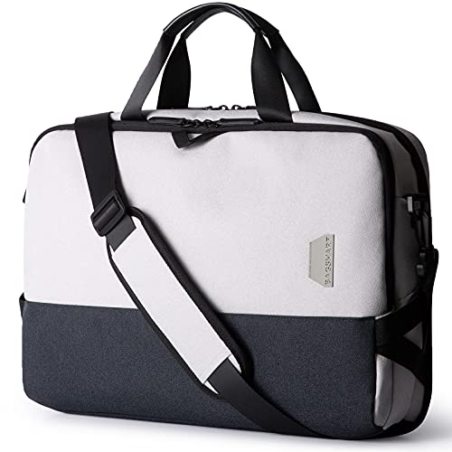 BAGSMART Laptop Bag, 15.6 Inch Laptop Case for Men Women Computer Bag Briefcase Work Business Travel,Grey