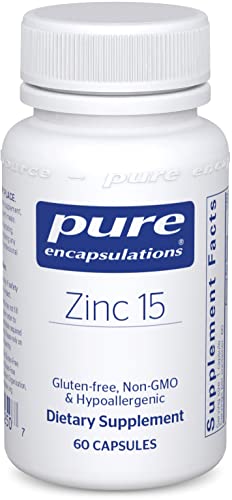 Pure Encapsulations Zinc 15 mg | Zinc Picolinate Supplement for Immune System Support, Growth and Development, and Wound Healing* | 60 Capsules