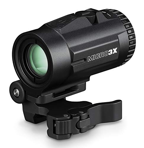 Vortex Optics Micro 3X Red Dot Sight Magnifier with Quick-Release Mount, Black