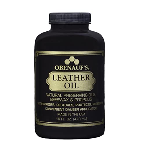 Obenauf's Leather Conditioner - Leather Oil - Restore and Protect Leather Boots, Jackets, Purses as Well as Car Leather, Leather Furniture and Much More - Made in The USA (16oz with Applicator)