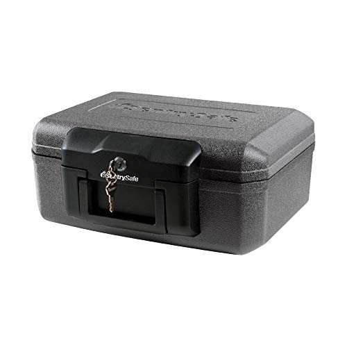 SentrySafe 1200 Fireproof Box with Key Lock, 0.18 Cubic Feet, Black