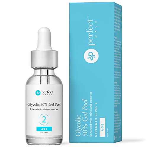 Glycolic Acid 50% Gel Peel - Enhanced with Retinol & Green Tea Extract (Professional Skin Peel)1 ounce