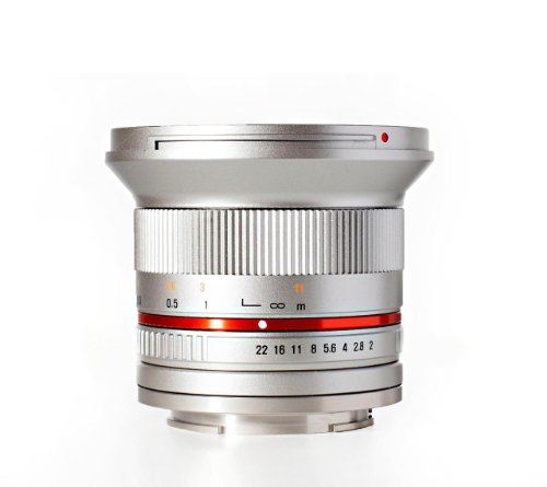 Rokinon RK12M-E-SIL 12mm F2.0 Ultra Wide Angle Fixed Lens for Sony E-mount (NEX) and for Other Cameras