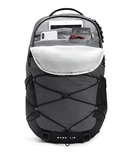 The North Face Borealis School Laptop Backpack, Asphalt Grey Light Heather/TNF Black, One Size