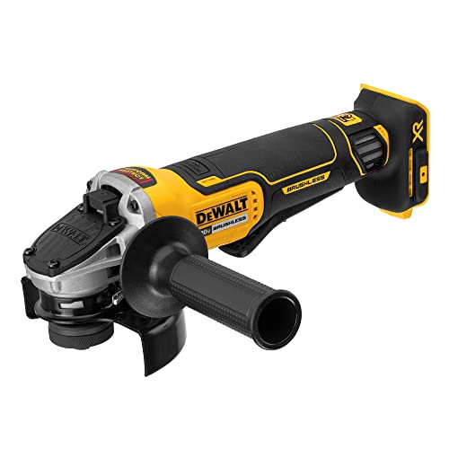 DEWALT 20V MAX* Angle Grinder Tool, Tool Only (DCG413B), Black, Yellow