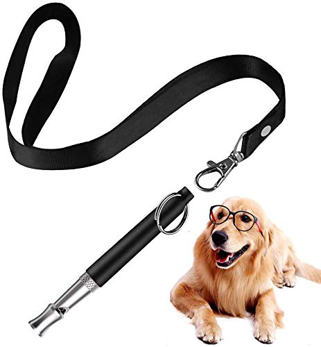 Zeyaa Ultrasonic Dog Whistle to Stop Barking, Adjustable Frequencies Training Tools with Free Lanyard Strap, Long Range Silent for Recall Training