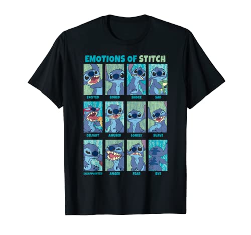 Disney Lilo & Stitch Emotions Of Stitch Panels T-Shirt