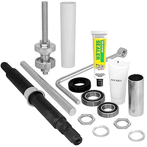 PREMIUM AP5325072 & AH350326 W10435285 QUALITY COMPLETE Cabrio Bearing Seal Kit Assembly with Shaft and Tool Set with Instructions AP5325072 AH350326 W10435285 – 13pc Kit + Instructions