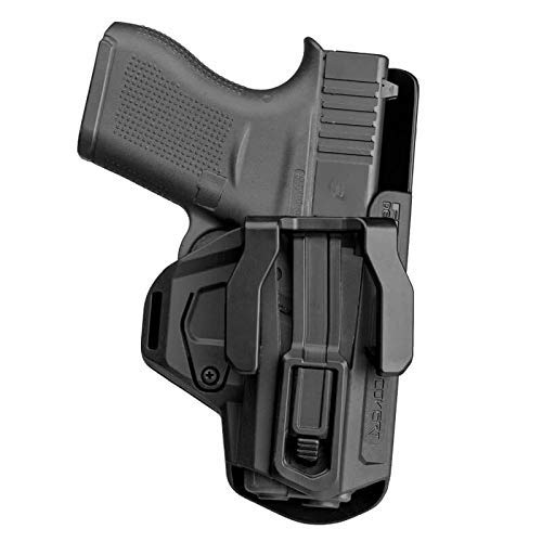 Deep Concealment Holster Compatible with Glock 43 G43X G48 for Every Day Carry (EDC) appendix Inside the waistband (IWB/AIWB)