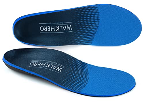 Plantar Fasciitis Feet Insoles Arch Supports Orthotics Inserts Relieve Flat Feet, High Arch, Foot Pain Mens 10 - 10 1/2 | Womens 12 - 12 1/2
