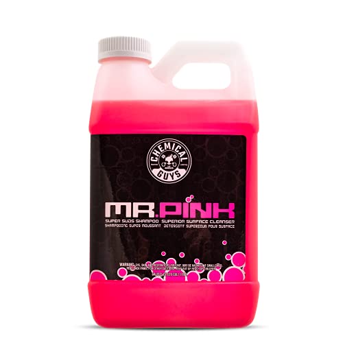 Chemical Guys CWS_402_64 Mr. Pink Foaming Car Wash Soap (Works with Foam Cannons, Foam Guns or Bucket Washes) Safe for Cars, Trucks, Motorcycles, RVs & More, 64 fl oz (Half Gallon), Candy Scent