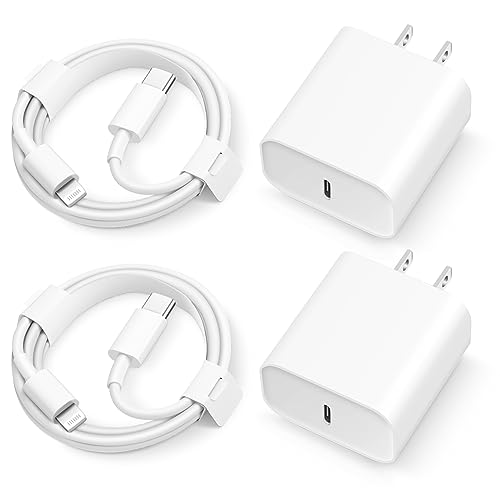 iPhone 14 13 12 11 Super Fast Charger【Apple MFi Certified】 cargador 20W Rapid USB C Wall Charger Block with 6FT Fast Charging Cable Compatible with iPhone 14 Plus/Pro Max,Pro/Mini/iPad