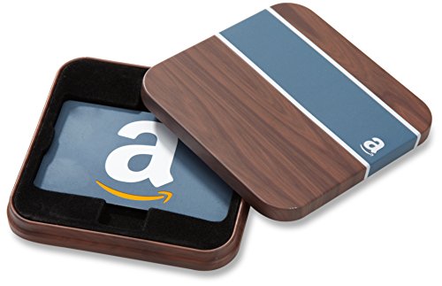 Amazon.com Gift Card in a Brown & Blue Tin (Classic Blue Card Design)