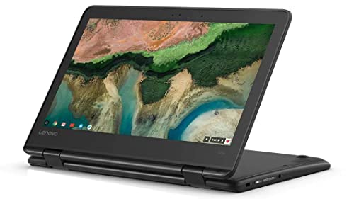 Lenovo 11.6' 300e Chromebook Touchscreen LCD 2 in 1- MediaTek M8173C Quad-core 2.1GHz 4GB LPDDR3 32GB Flash Memory Chrome OS Model 81H00000US (Renewed)