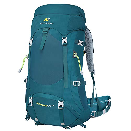 N NEVO RHINO Nylon Hiking Backpack 70L/55L/35L, Internal Frame BackPack with Rain Cover, High-performance Camping Backpacking, Men Women