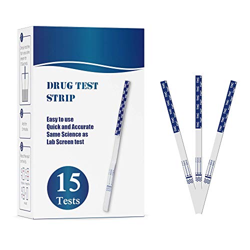 Marijuana THC Test Strips Arvolife Single Panel Drug Screen Test Kit Individually Wrapped Home Drug Test Kits 15 Tests