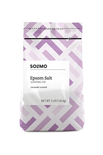 Amazon Brand - Solimo Epsom Salt Soaking Aid, Lavender Scented, 3 Pound