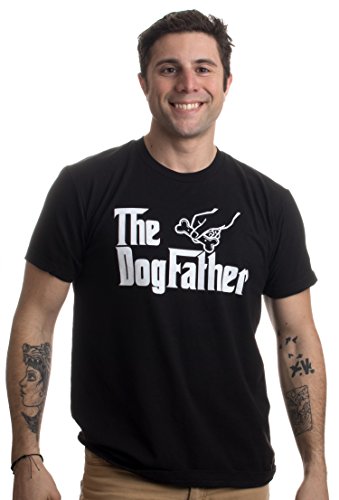 The Dogfather | Funny, Cute Dog Father Dad Owner Pet Doggo Pup Fun Humor T-Shirt-(Adult,L)