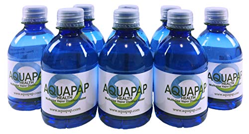 AQUAPAP Health CPAP Water Vapor Distilled 8 Pack of 8oz Bottles