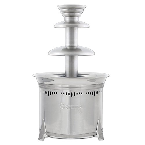Sephra CF18HR The Legend 19” Semi Commercial Chocolate Fountain, Stainless Steel