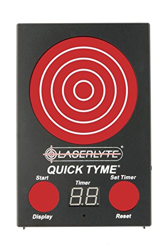 TLB-QDM LaserLyte Quick Tyme Laser Trainer Target with Point of Impact Display and Timed Games for Reactive Laser Shooting and Dry Fire Practice