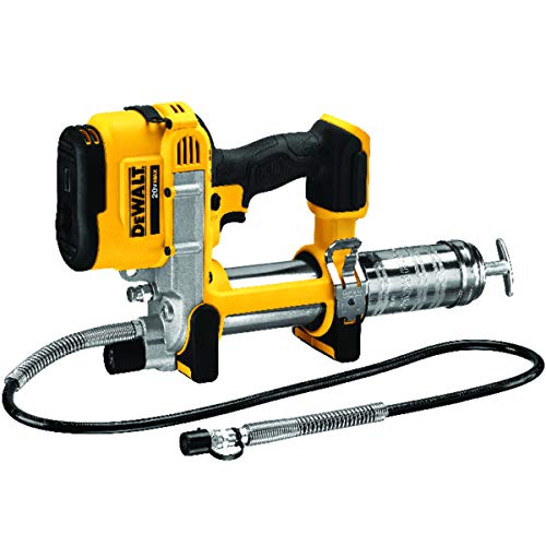 DEWALT 20V MAX Grease Gun, Cordless, 42” Long Hose, 10,000 PSI, Variable Speed Triggers, Bare Tool Only (DCGG571B), Black/Yellow