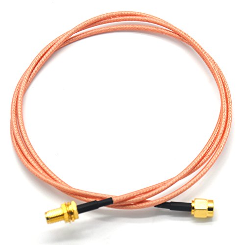Padarsey 100cm FPV Antenna Extension Cable RP-SMA Male to RP-SMA Female Antenna Adapter