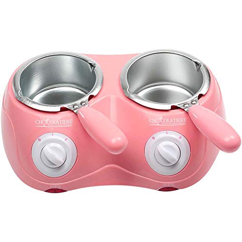 MKEB Home Electric Chocolate Melting Pot Heating Pot Soap Melting Pot Kitchen Accessories(Pink 2 pots)