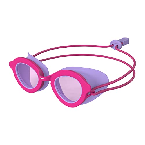 Speedo Unisex-Child Swim Goggles Sunny G Ages 3-8, Pink Yarrow/Vermillion