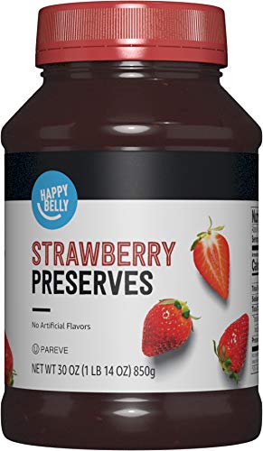 Amazon Brand - Happy Belly Strawberry Preserves, 30 Ounce