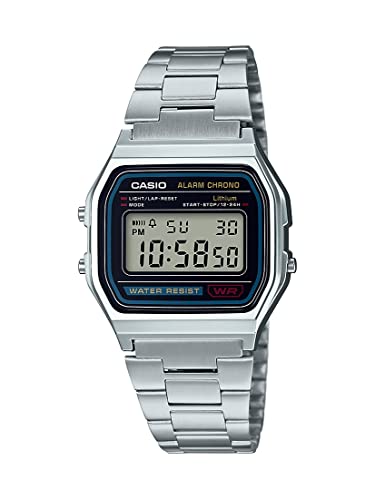 Casio Men's A158WA-1DF Stainless Steel Digital Watch