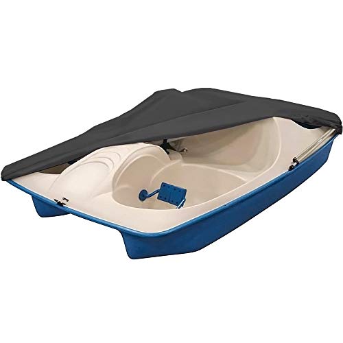 North East Harbor Pedal Boat Cover- Fits Most 3-5 Person Pedal Boats - Waterproof, Dust & Sun Protection- 112.5'L x 65' W - Grey
