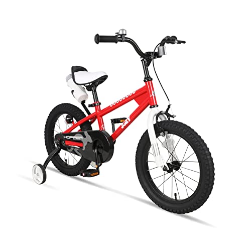 JOEY Hopper Kids Bicycle with Training Wheels Red 12 inch with Tire to Tire